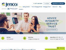 Tablet Screenshot of jencormortgage.com